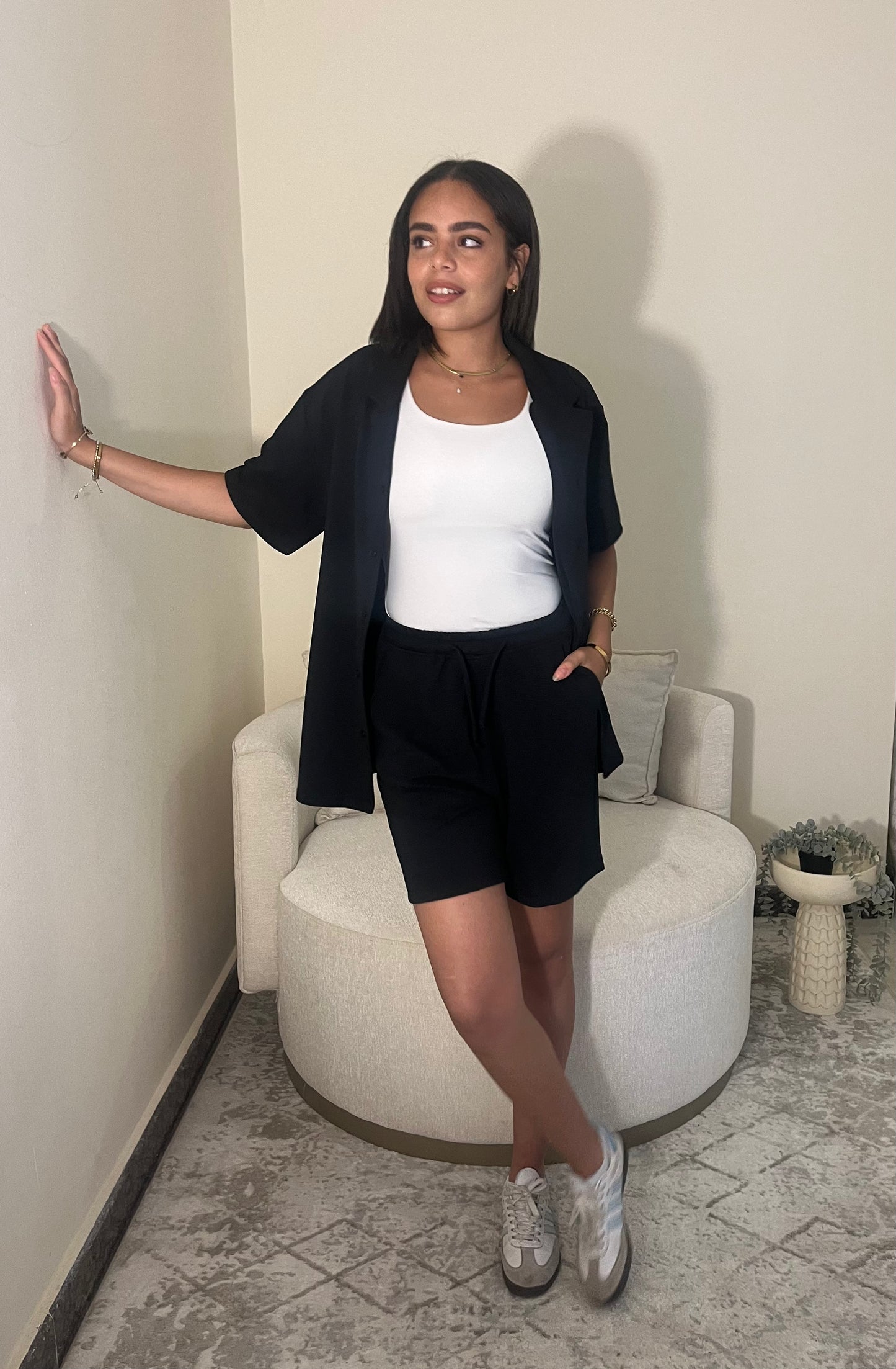 Aura Chemise Black - Women