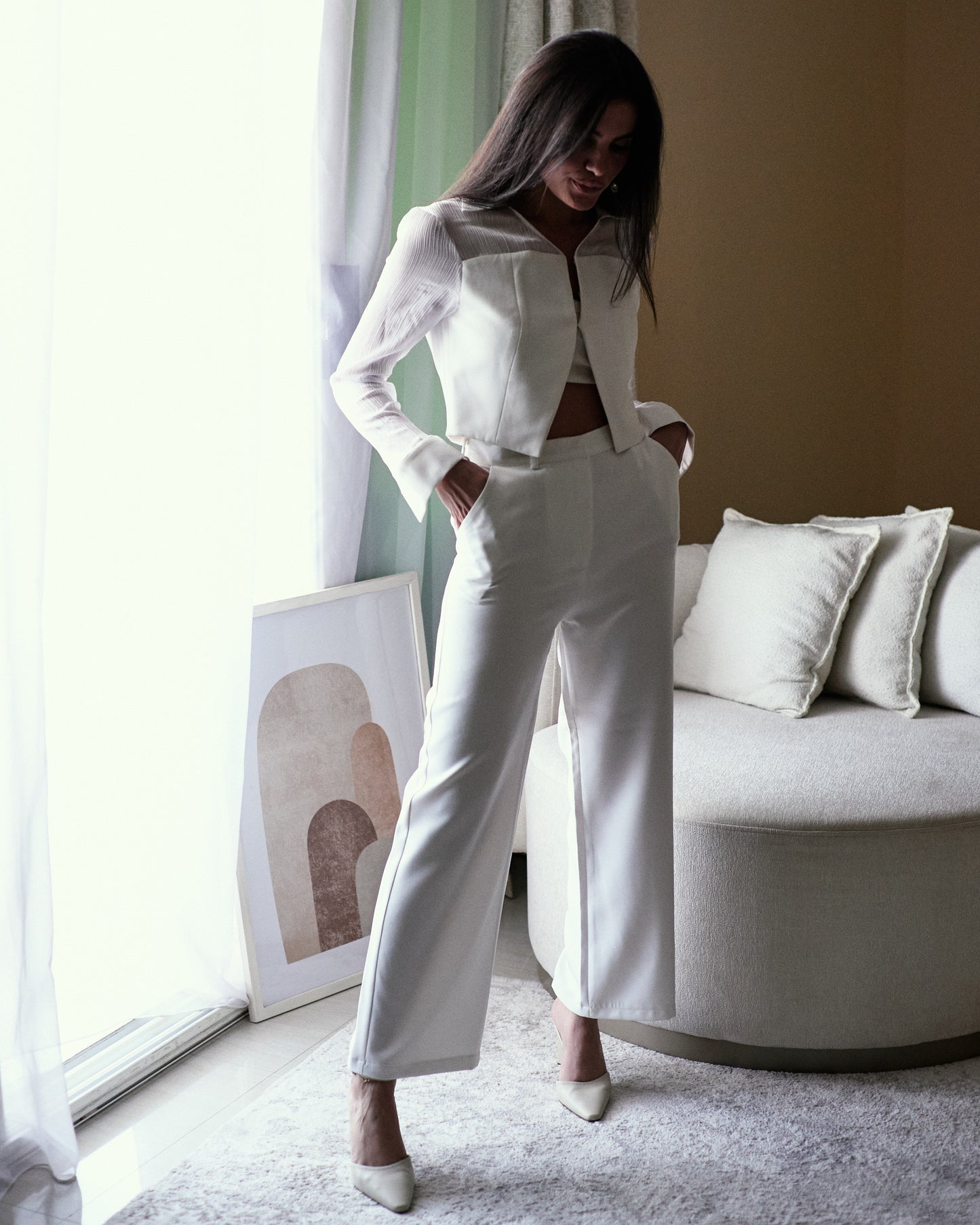 Graceful Pants White